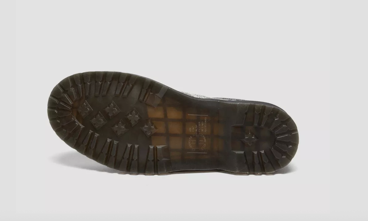 Dr. Martens 8053 5 Eye Stonewashed Hairy Suede Casual Shoes - Black/Grey