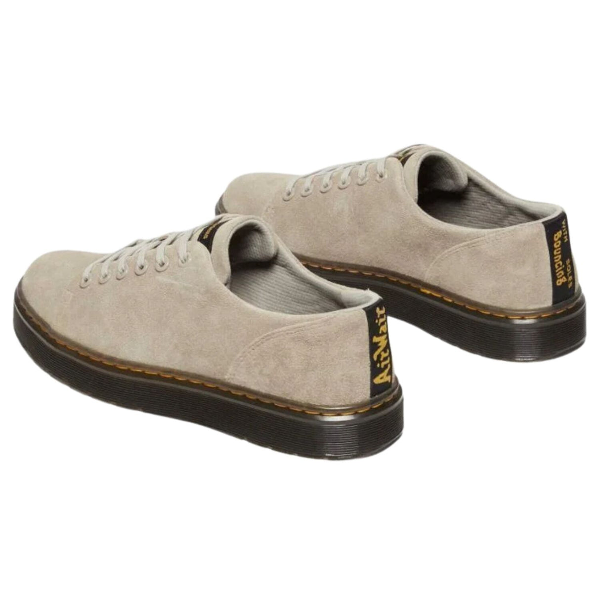 Dr. Martens Dante Suede Shoes (Classic Lace Up) - Warm Stone Bronx