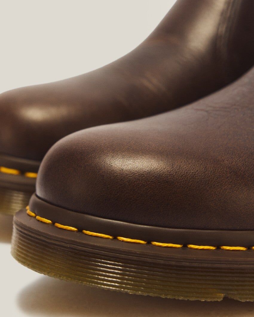 Dr. Martens 2976 Ambassador Chelsea Leather Boots - Dark Brown