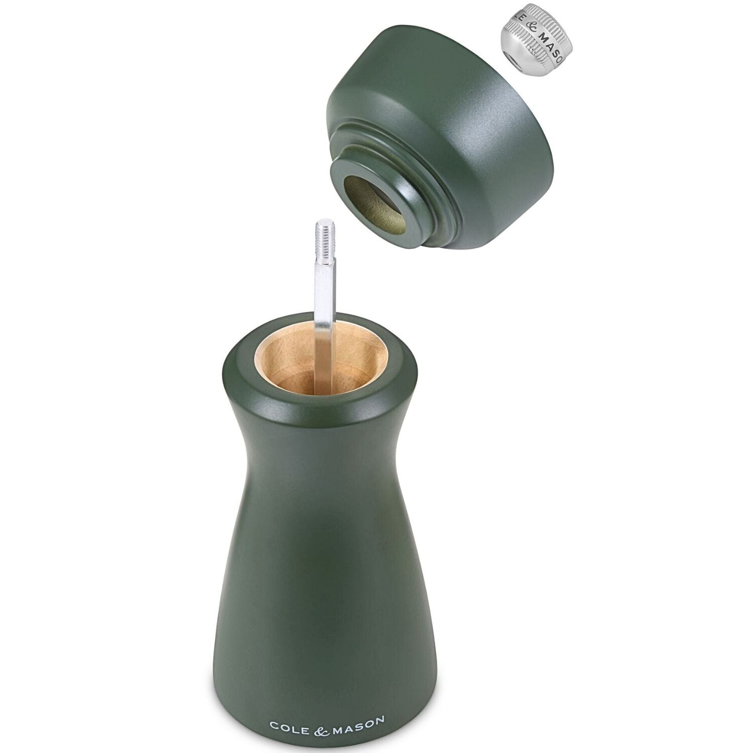 Cole & Mason Kenton Salt & Pepper Mill 15cm Rubberwood Ceramic Grinder -Rosemary