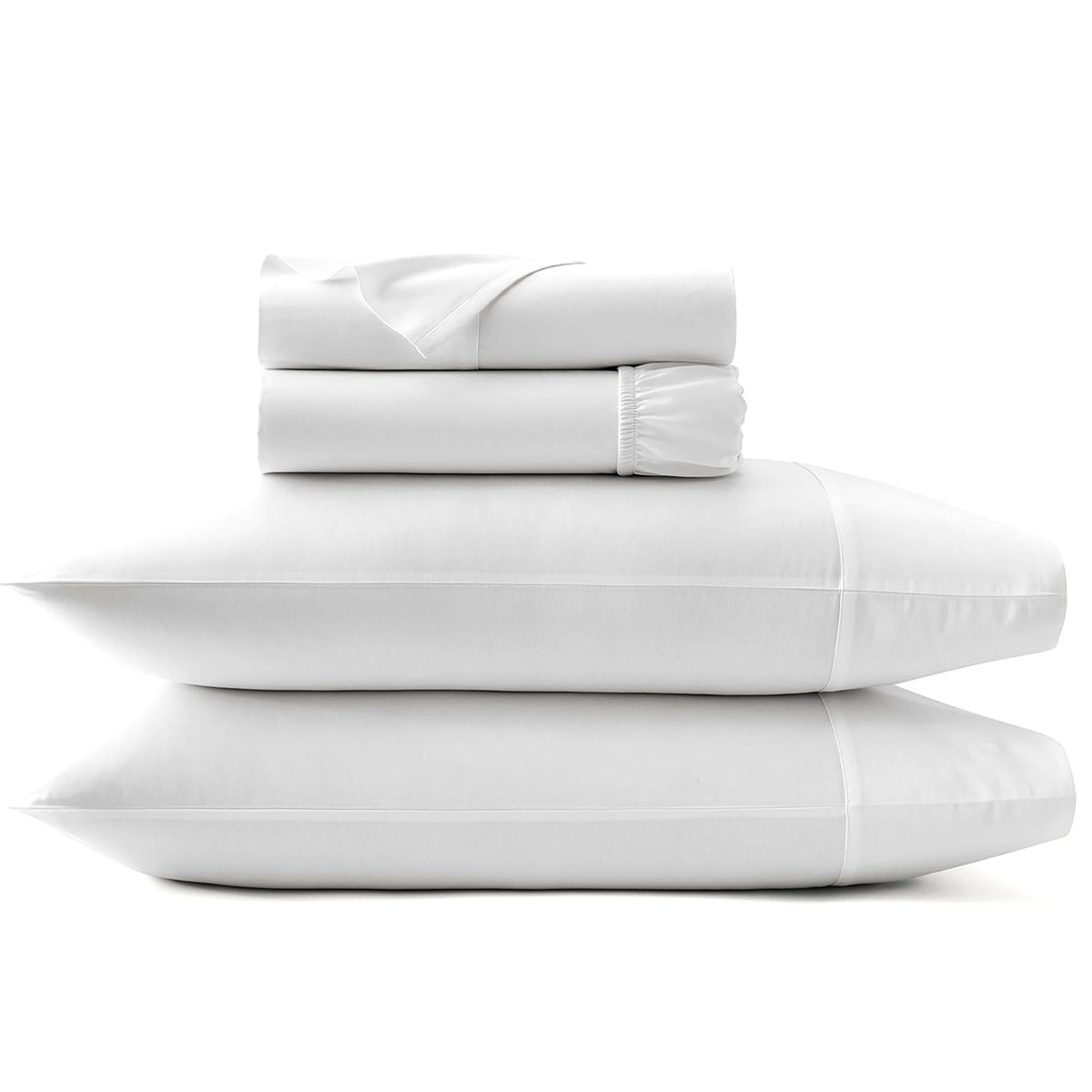 Park Avenue 500TC Natural Cotton Bed Sheet Set - White