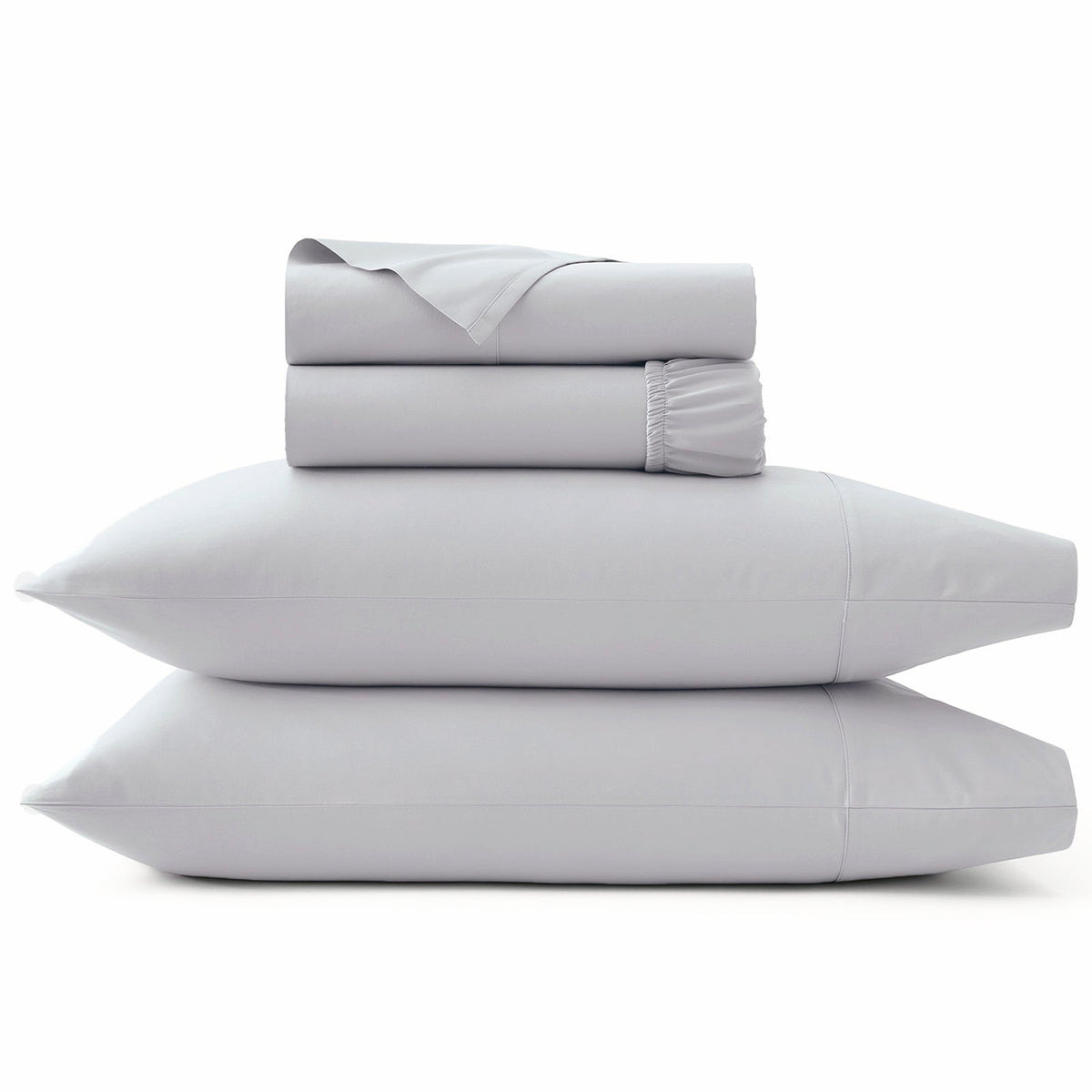 Park Avenue 500TC Natural Cotton Bed Sheet Set - Silver
