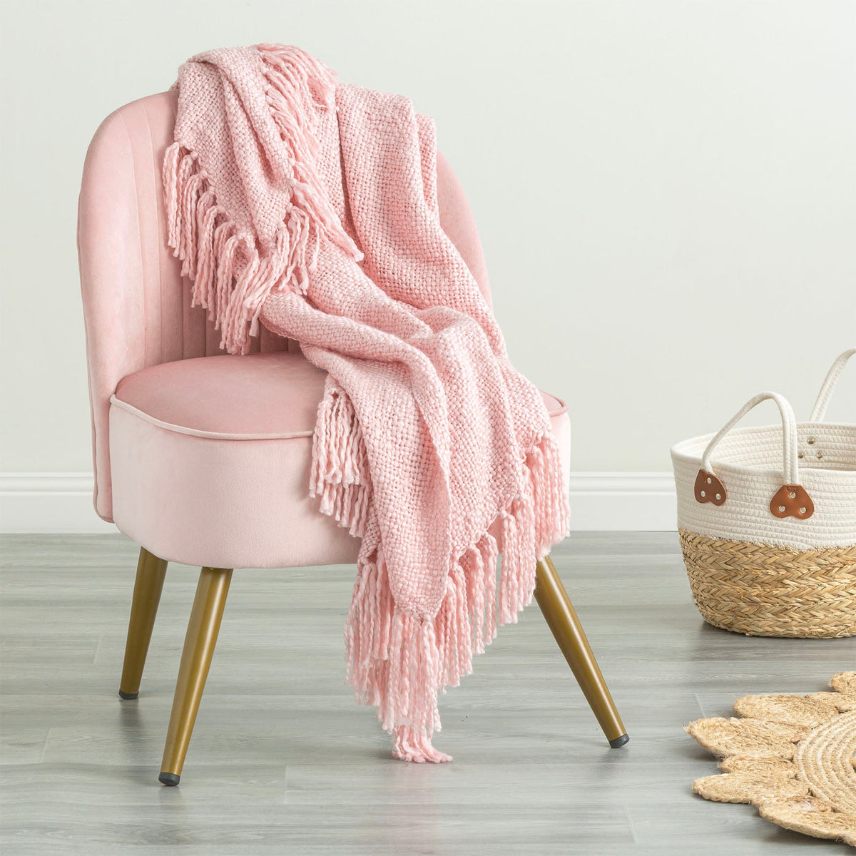 Renee Taylor Crystal Acrylic Decorative Throw Blanket - Bloom (130 x 170cm)