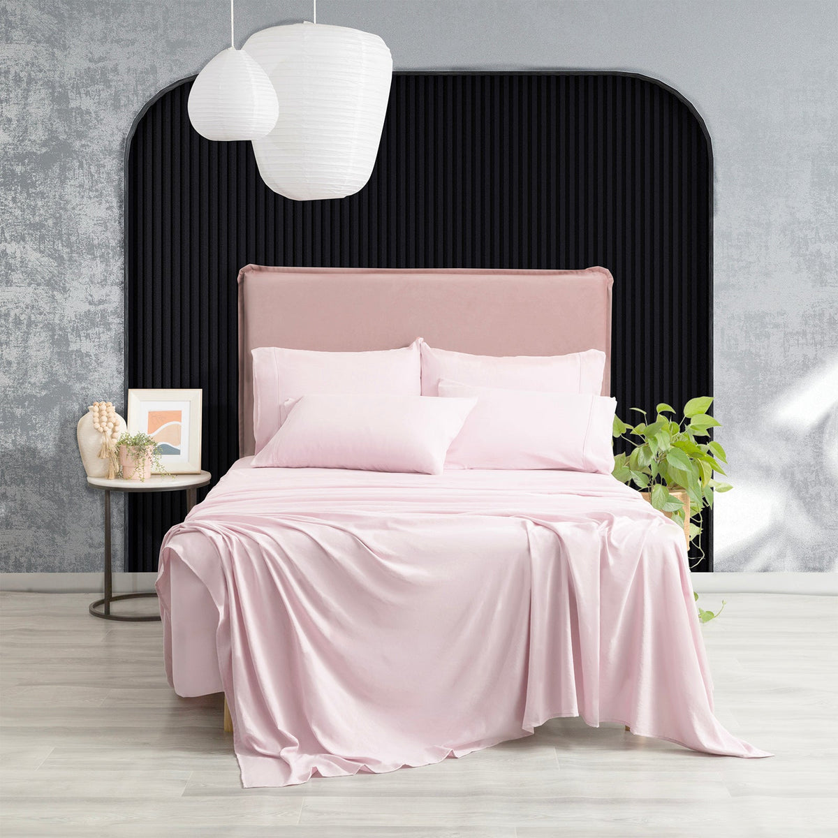 Ddecor Home Ultra Plush Vintage Washed Microfibre Bed Sheet Set - Lilac (OEKO-TEX Certified)