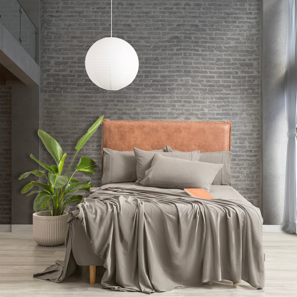 Ddecor Home Ultra Plush Vintage Washed Microfibre Bed Sheet Set - Granite (OEKO-TEX Certified)