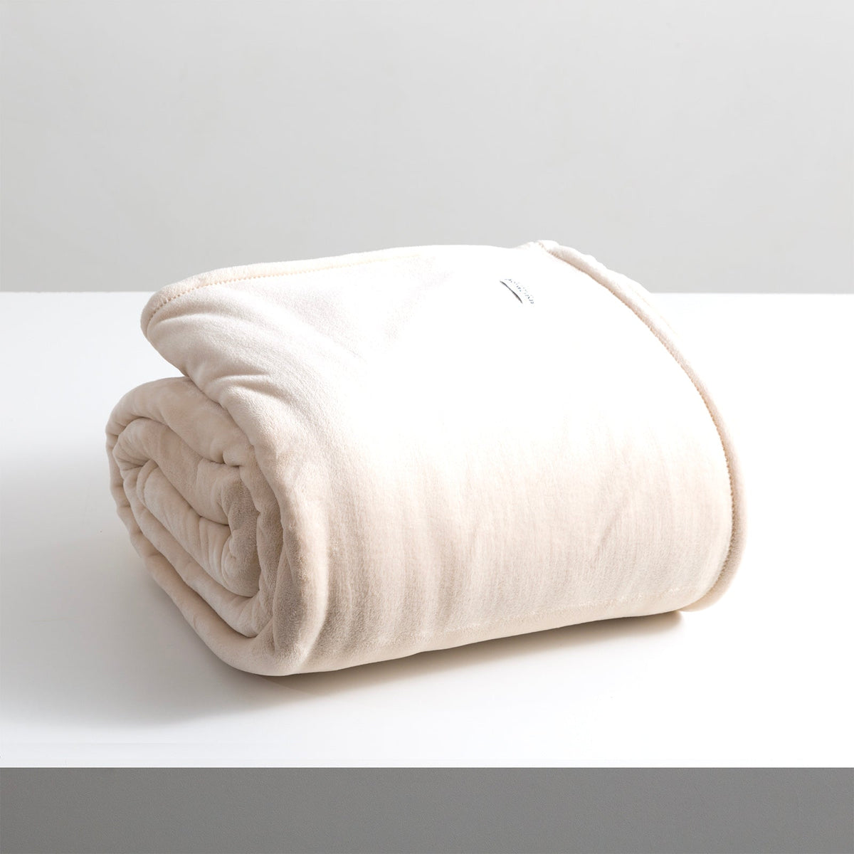Renee Taylor Plush 380 GSM Ultra Soft Velvet Blanket - Stone (OEKO-TEX Certified)
