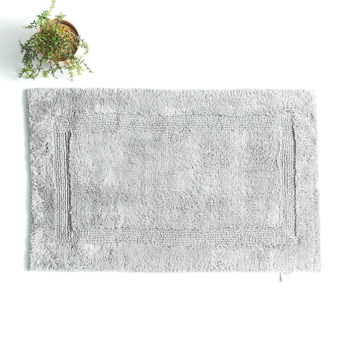 Renee Taylor Soho 3000 GSM Reversible Cotton Bath Mat - Granite (50 x 80cm)