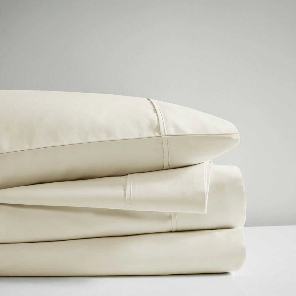 Renee Taylor 700TC Tencel Lyocell & Cotton Sheet Set - Ivory (OEKO-TEX Certified)