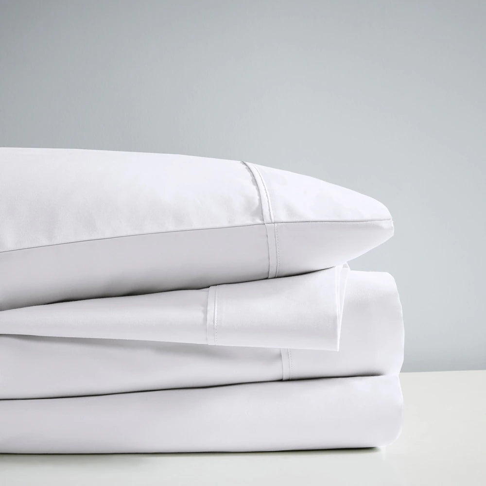 Renee Taylor 700TC Tencel Lyocell & Cotton Sheet Set - White (OEKO-TEX Certified)