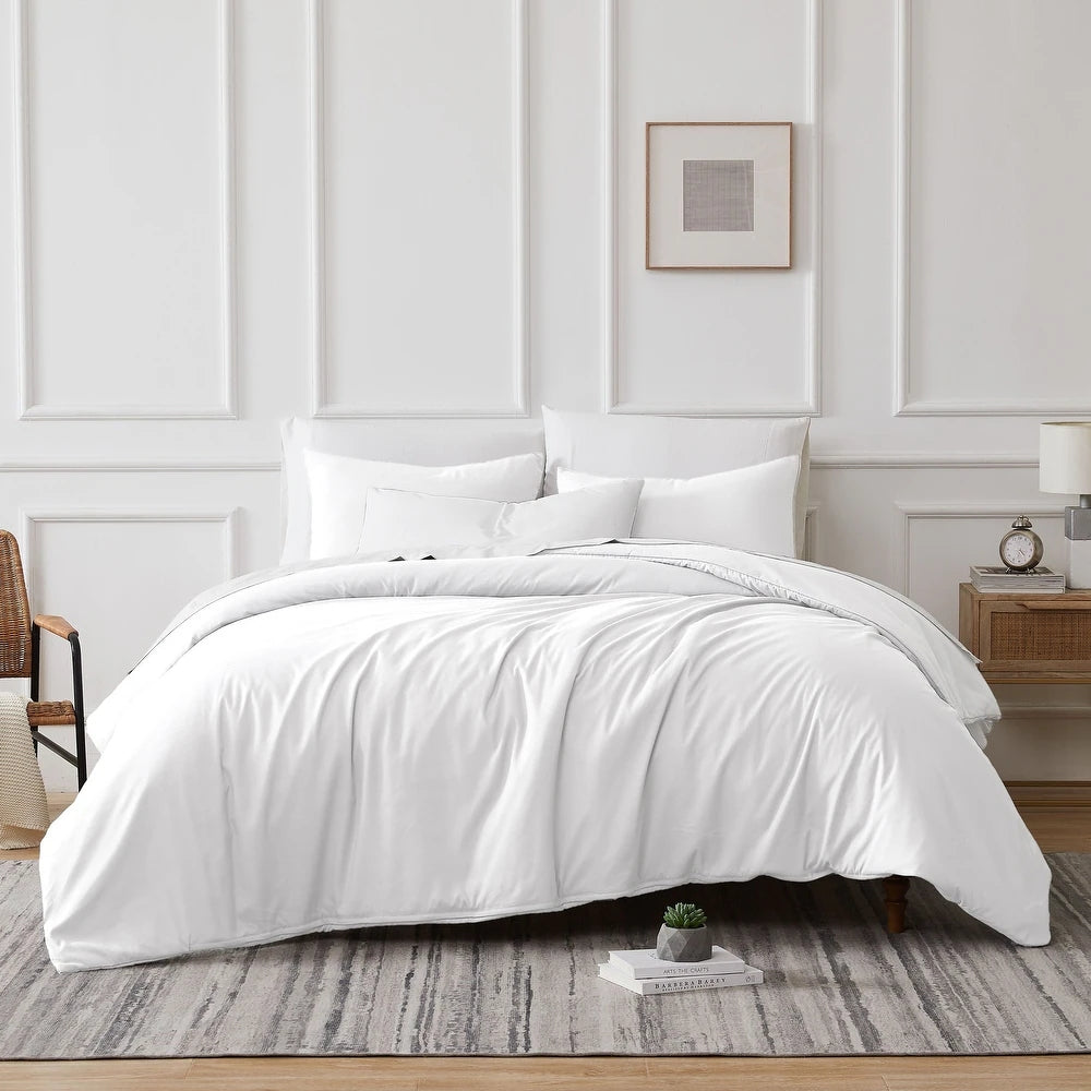 Renee Taylor 700TC Tencel Lyocell & Cotton Quilt Cover Set - White (OEKO-TEX Certified)