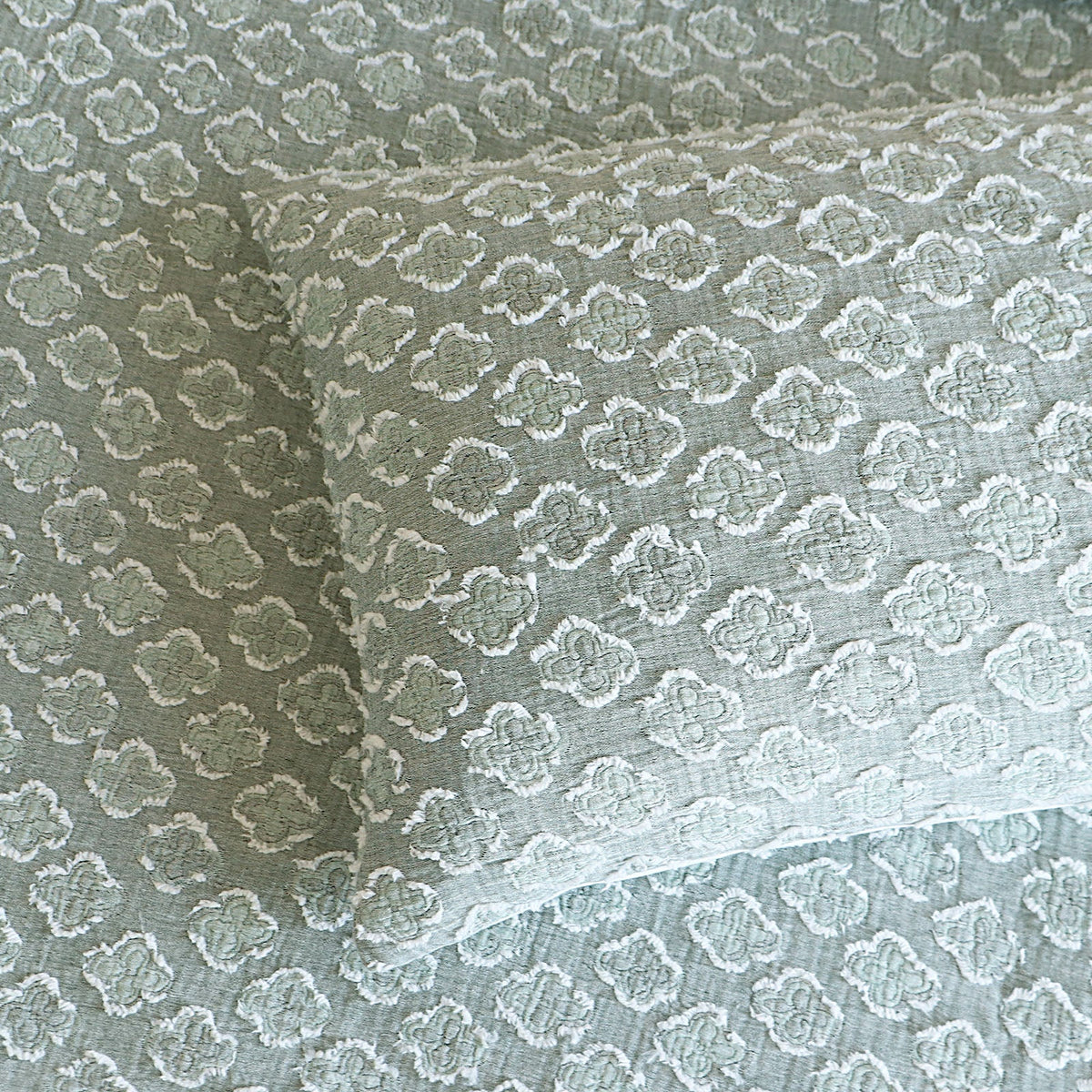 Renee Taylor Luna Yarn Dyed Cotton Jacquard Quilt Cover Set (OEKO-TEX Certified)