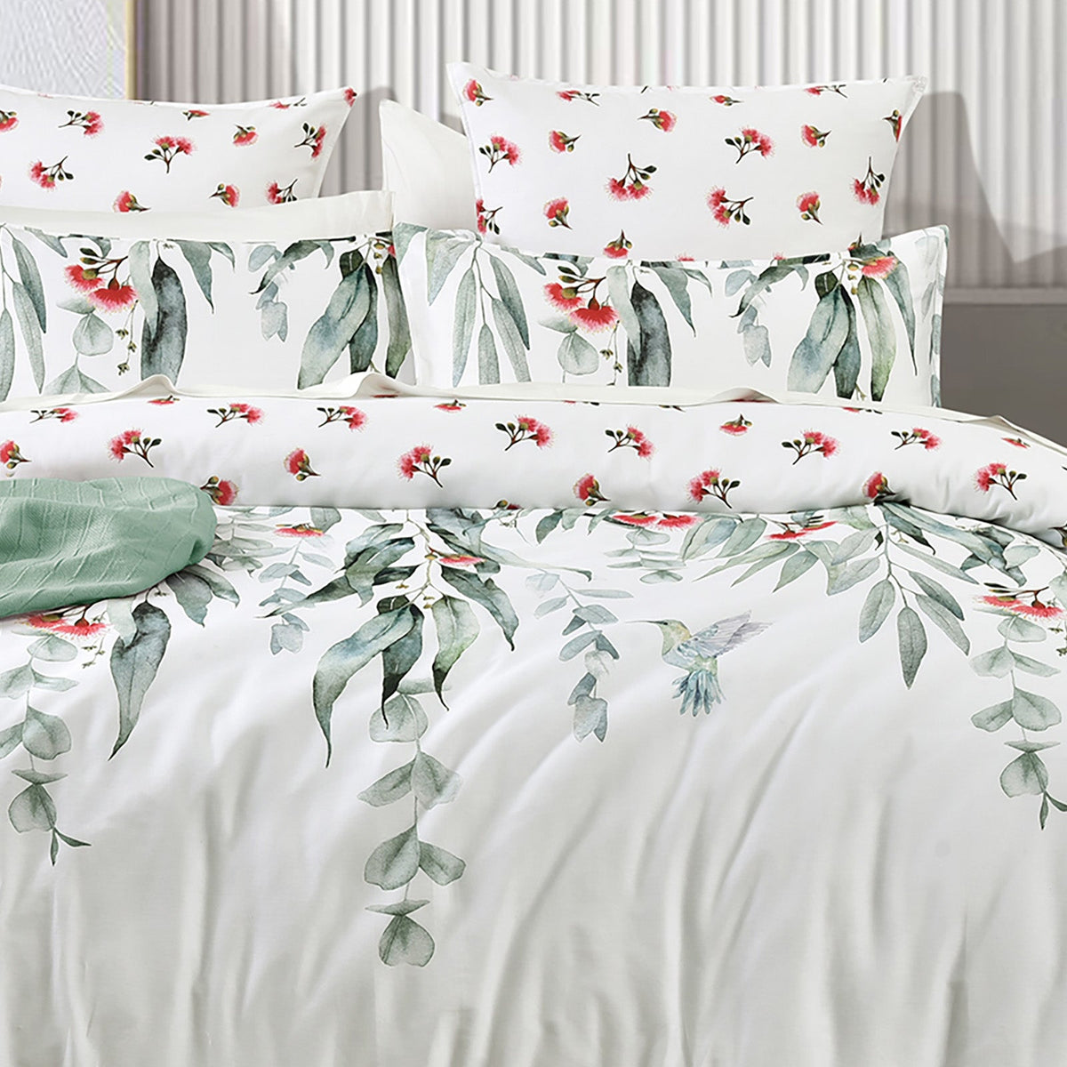 Renee Taylor Mallees 300TC Cotton Reversible Quilt Cover Set (OEKO-TEX Certified)