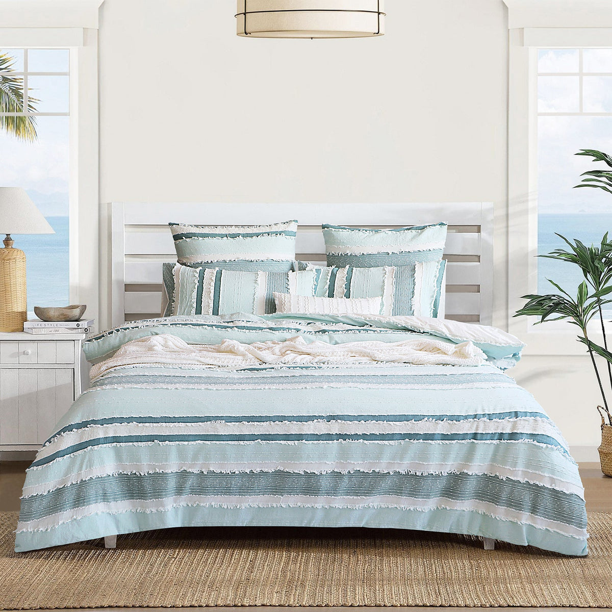 Renee Taylor Montego 100% Cotton Quilt Cover Set (OEKO-TEX Certified)