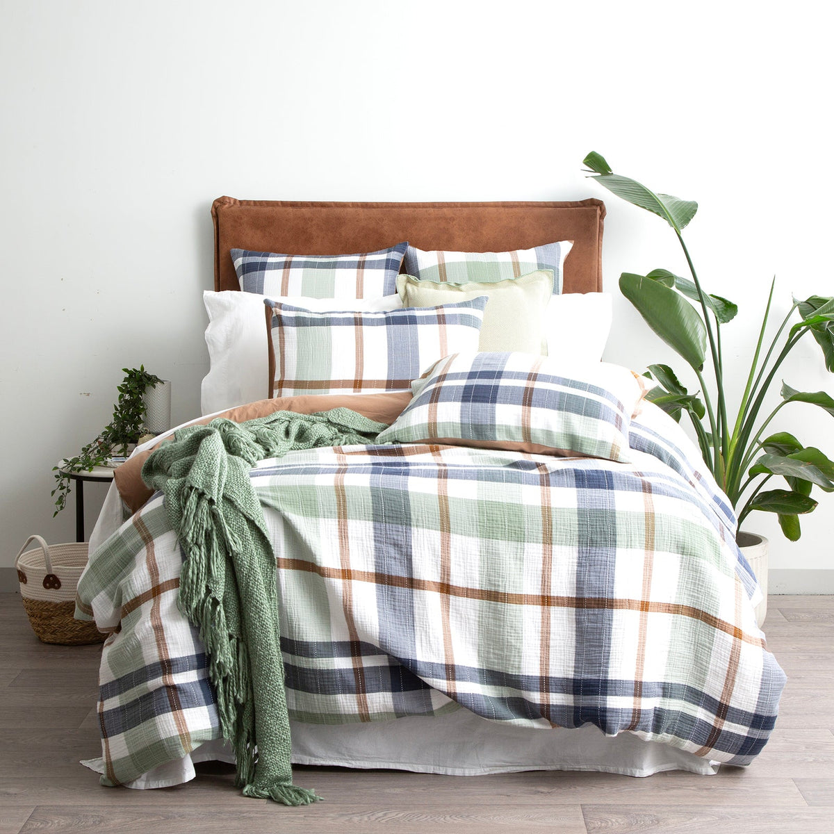 Renee Taylor Olivia Yarn Dyed Cotton Quilt Cover Set - Multi (OEKO-TEX Certified)