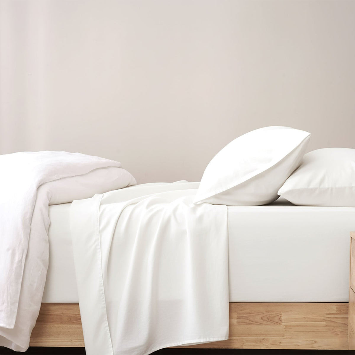 Renee Taylor 400TC Egyptian Cotton Sheet Set - White (OEKO-TEX Certified Sateen)