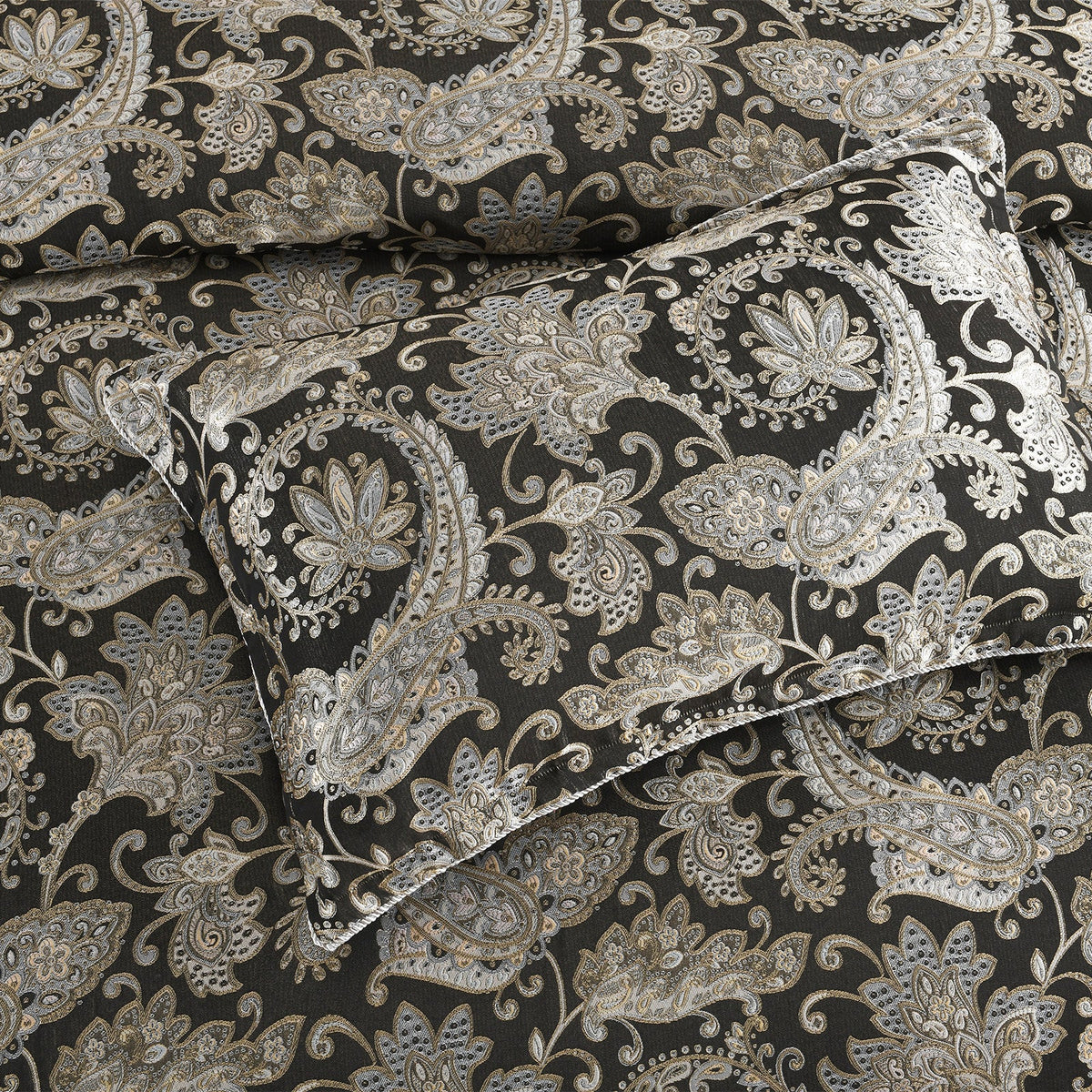 Renee Taylor Regalia Arabella Jacquard Damask Quilt Cover Set (OEKO-TEX Certified)