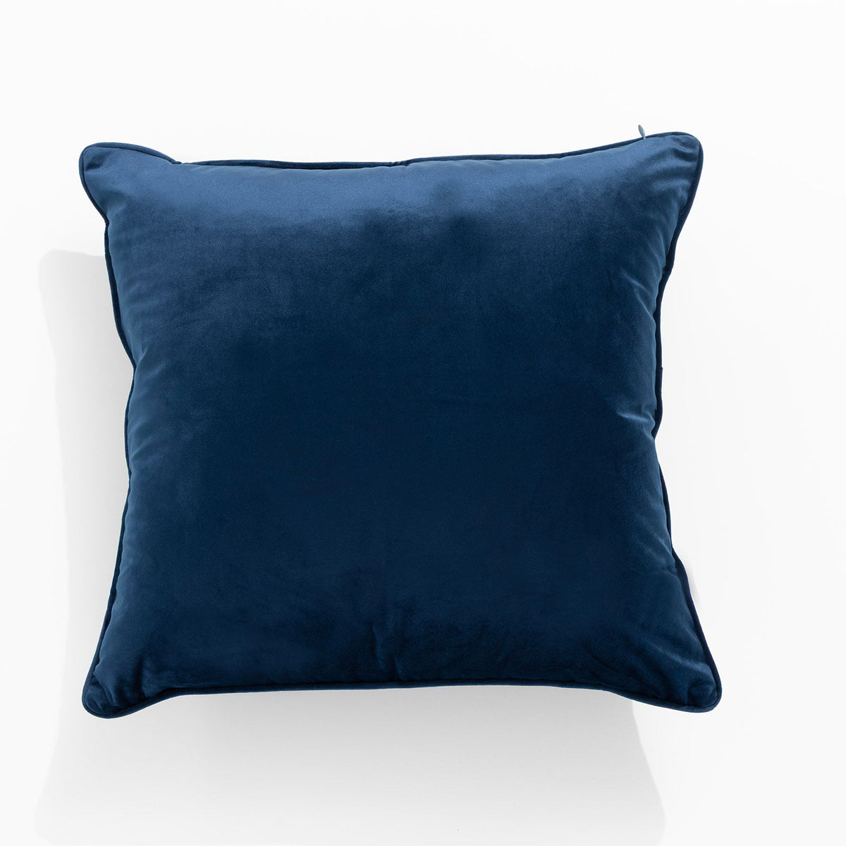 Renee Taylor Icon Velvet Cushion - Navy (Square Decorative Throw Pillow - 50 x 50cm)