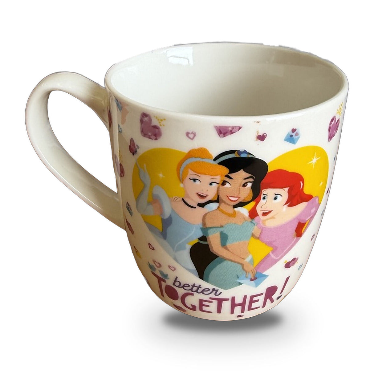 Set of 4 Disney Princess & Star Wars 500ml Ceramic Coffee Mug Tea Cup with Handle (Officially Licensed)