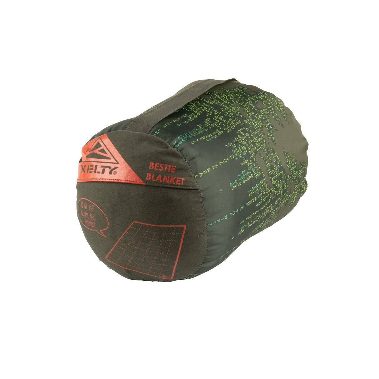 Kelty Bestie Camping Blanket Insulated Outdoor & Travel Throw in Winter Moss/Treeline Matrix Pattern