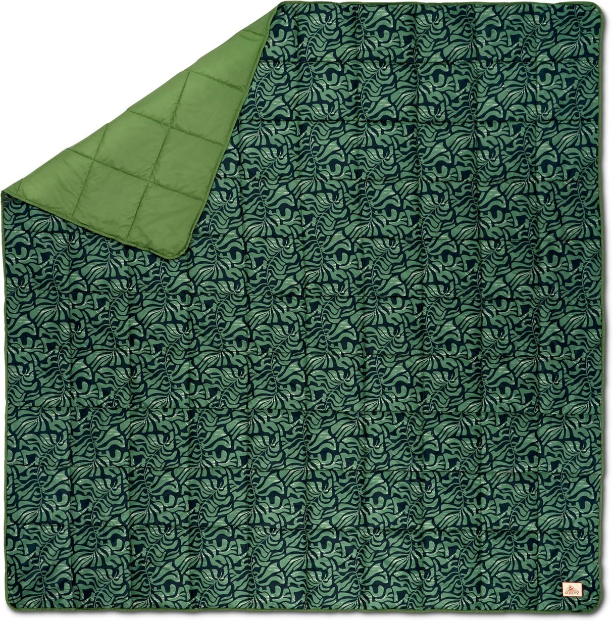 Kelty Biggie Blanket 2 Person Double/Queen Insulated Camping/Picnic Covering - Dill Green