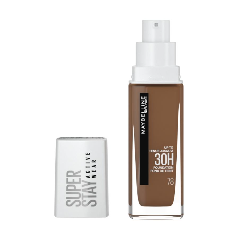 3x Maybelline 30ml Super Stay 30H Active Wear Foundation - 78 Deep Bronze