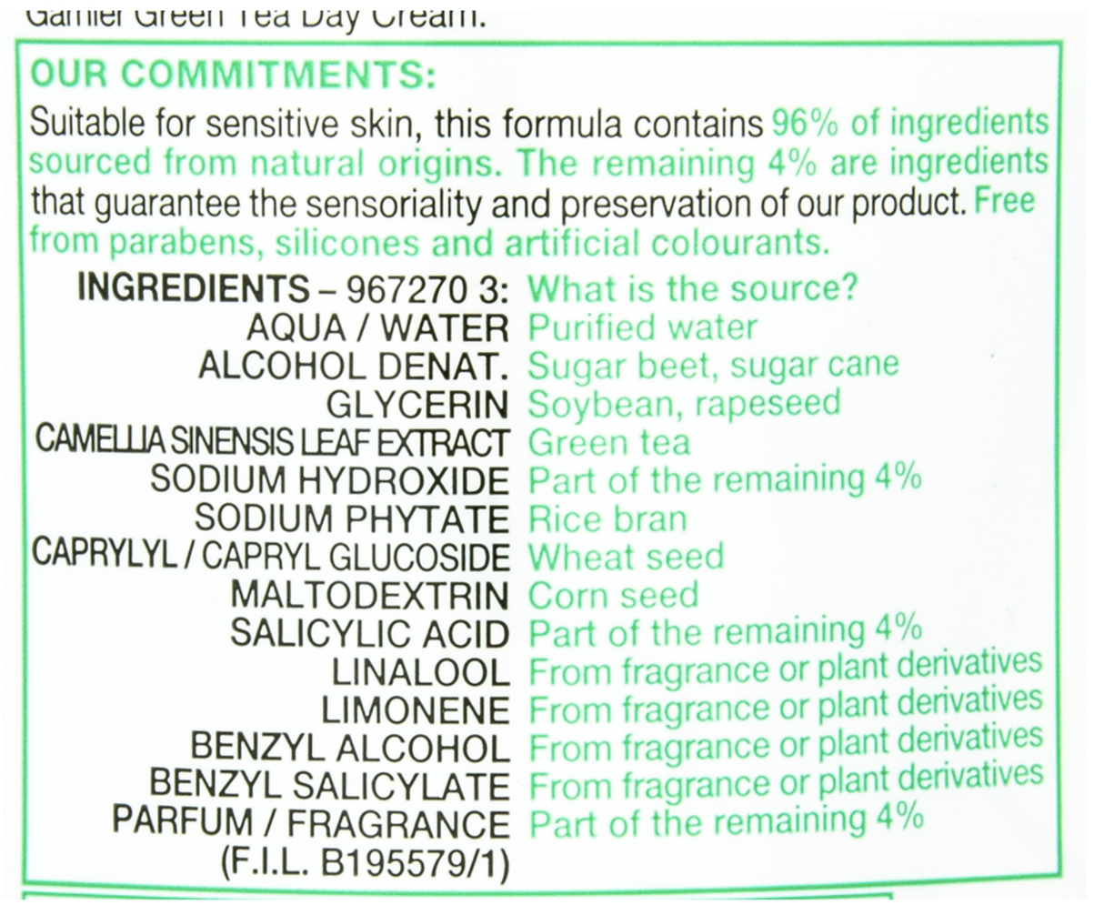 Garnier 200ml Nourishing Botanical Toner w/ Green Tea (Combination to Oily Skin)