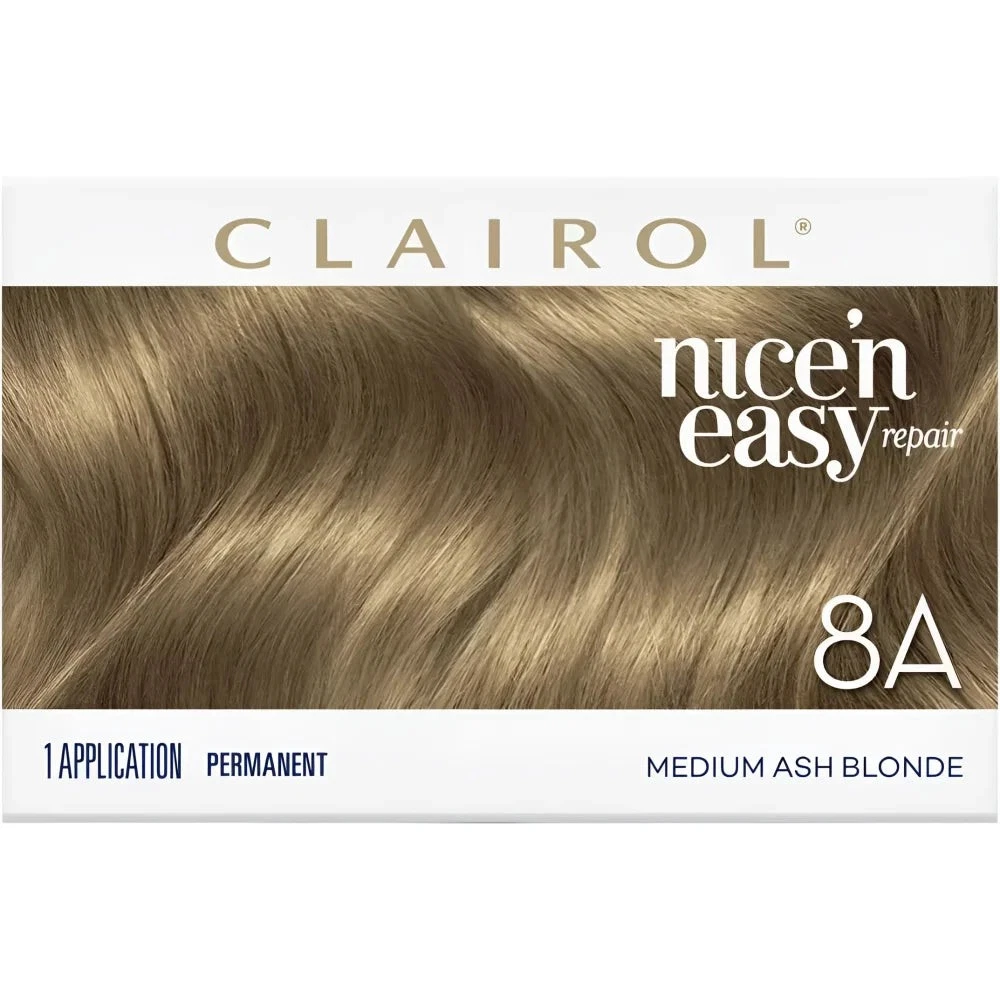 Clairol Nice'n Easy Repair Permanent Hair Colour - 8A Medium Ash Blonde