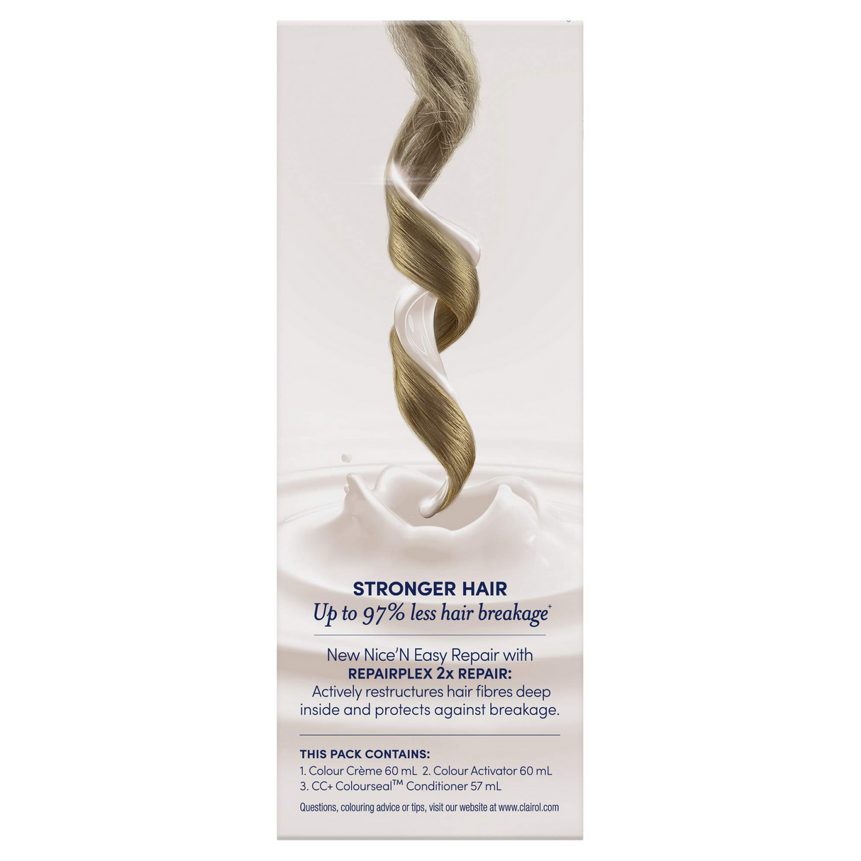 Clairol Nice'n Easy Repair Permanent Hair Colour - 8A Medium Ash Blonde