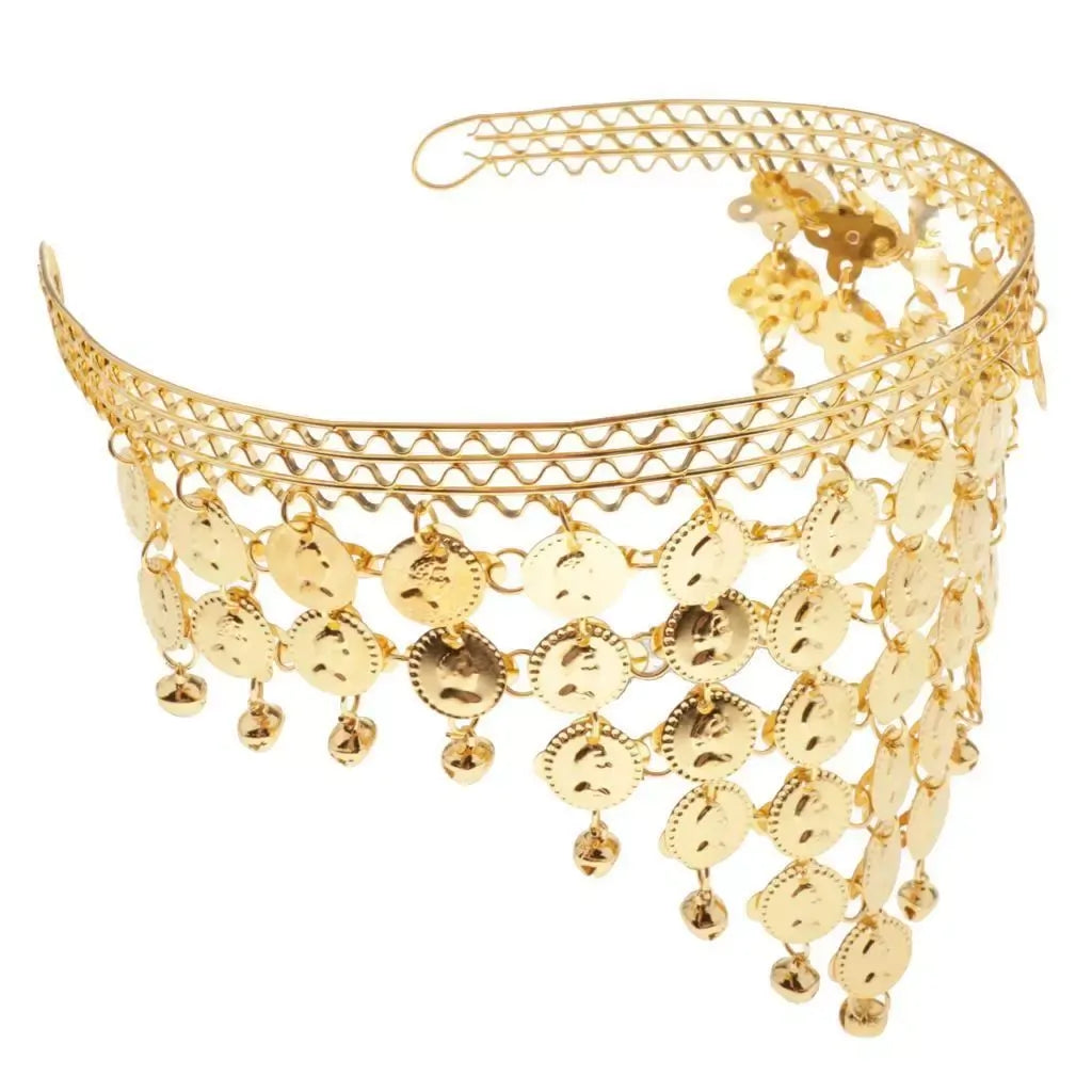 BELLY DANCE HEADBAND Indian Fancy Dress Costume Gypsy Bollywood Tribal Boho