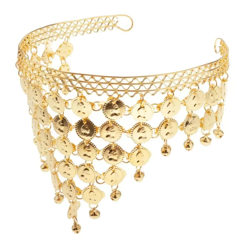 BELLY DANCE HEADBAND Indian Fancy Dress Costume Gypsy Bollywood Tribal Boho