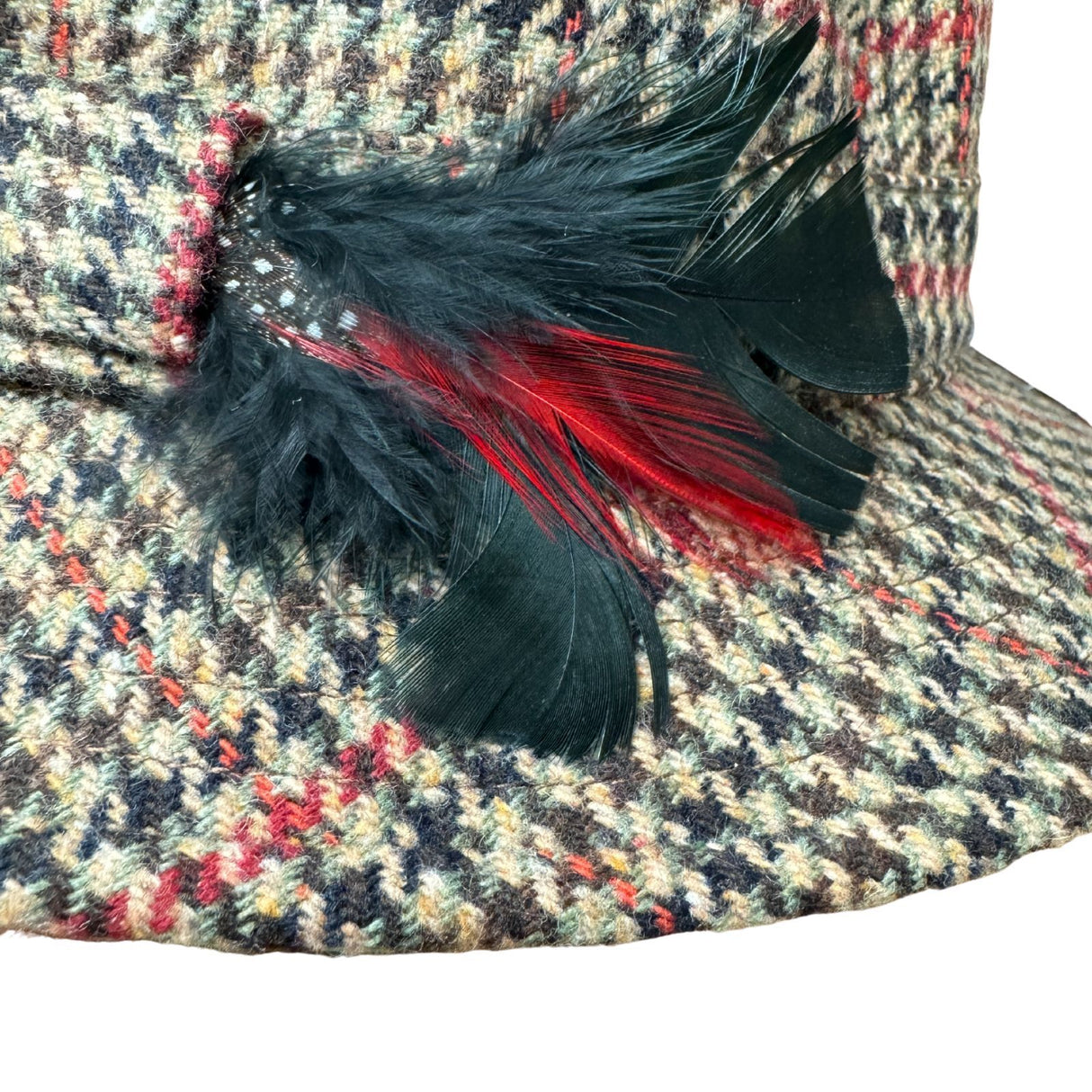 Failsworth Norfolk Mixed Fibre Drop Brim Hat - MADE IN UK - Red/Brown