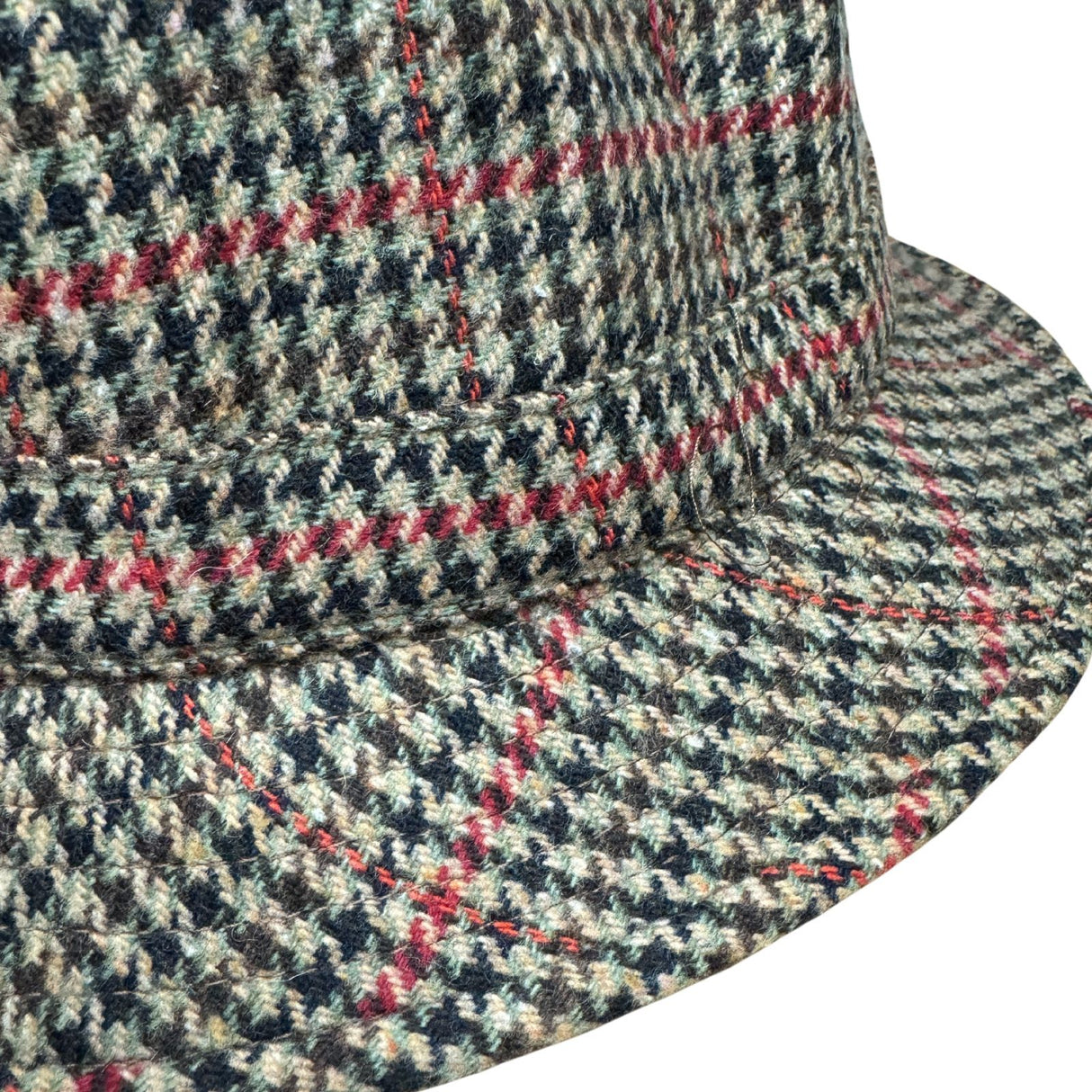 Failsworth Norfolk Mixed Fibre Drop Brim Hat - MADE IN UK - Red/Brown