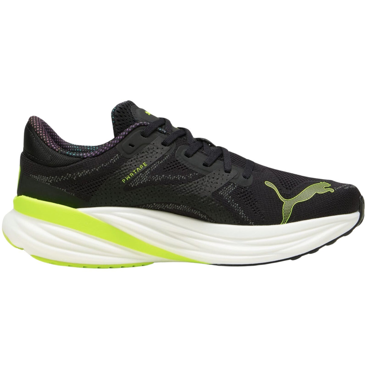 Mens Puma Magnify NITRO 2 Psychedelic Rush PUMA Black-Lime Pow - Size 12