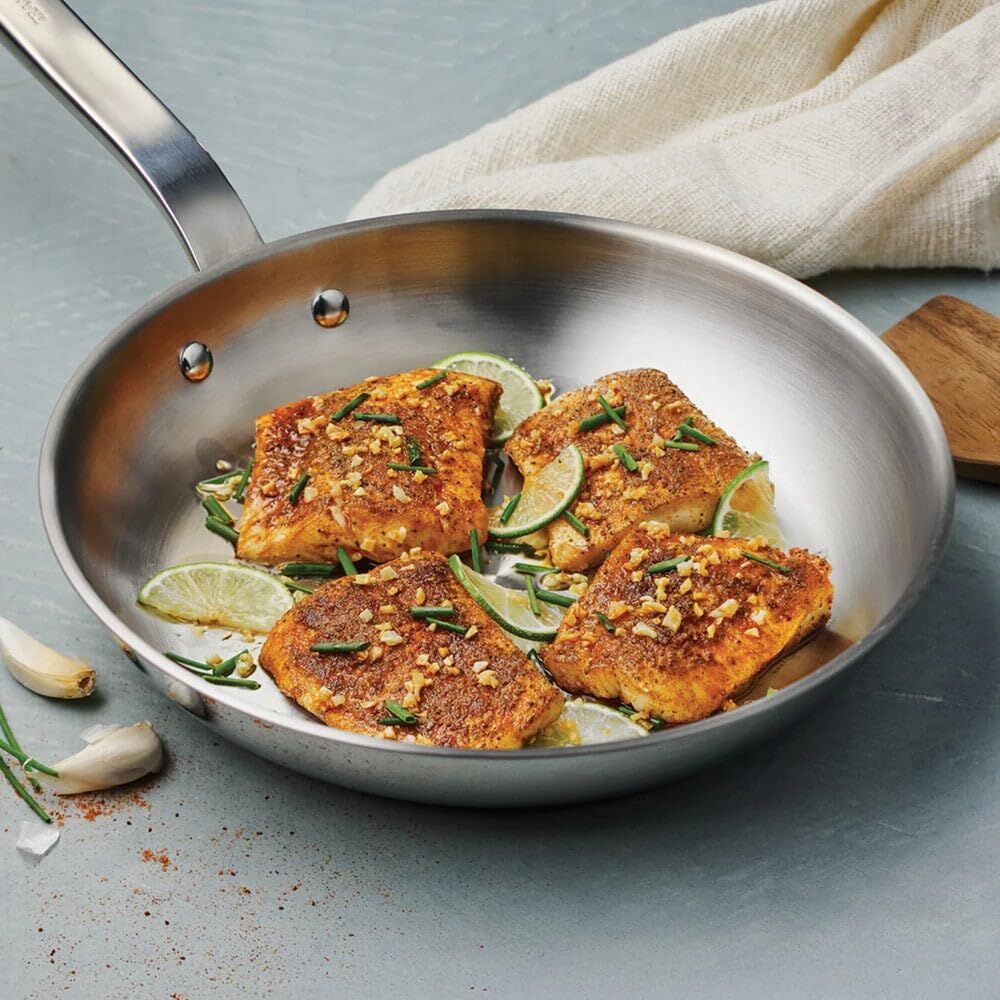 Tramontina 2pcs Tempo Stainless Steel Frying Pan Set 25cm & 30cm