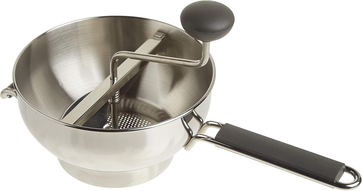 Cuisipro Deluxe Food Mill w/ 3 Discs Stainless Steel Silver Potato Ricer Food Chopper