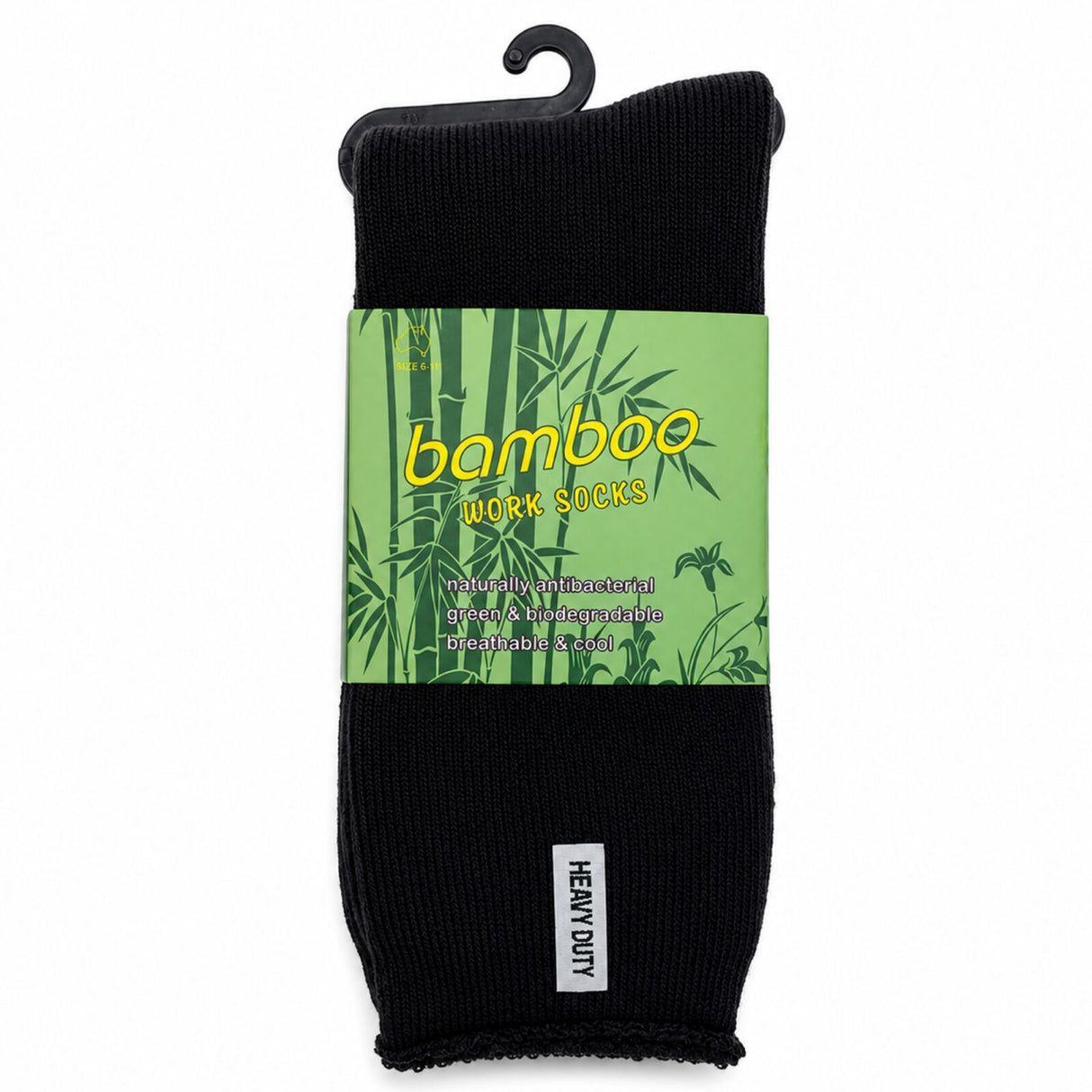 3 Pairs Premium Bamboo Works Socks - Assorted (Mens Heavy Duty Thick Socks w/ Cushion & Anti-Odour)