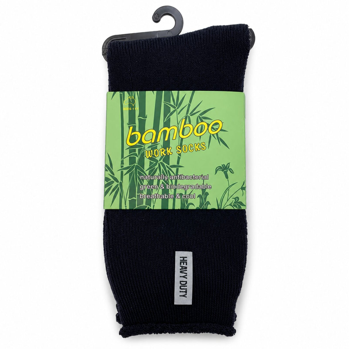 3 Pairs Premium Bamboo Works Socks - Assorted (Mens Heavy Duty Thick Socks w/ Cushion & Anti-Odour)
