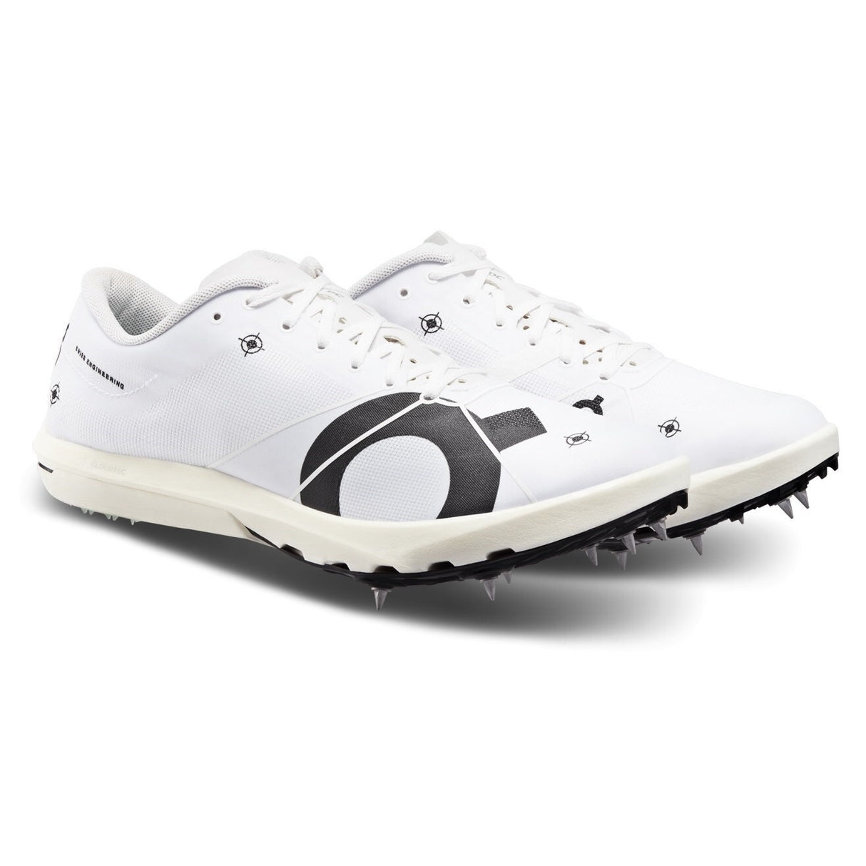 On Cloudspike 10000m Running Spikes Mens Sprinting Shoes in Undyed White/Mint