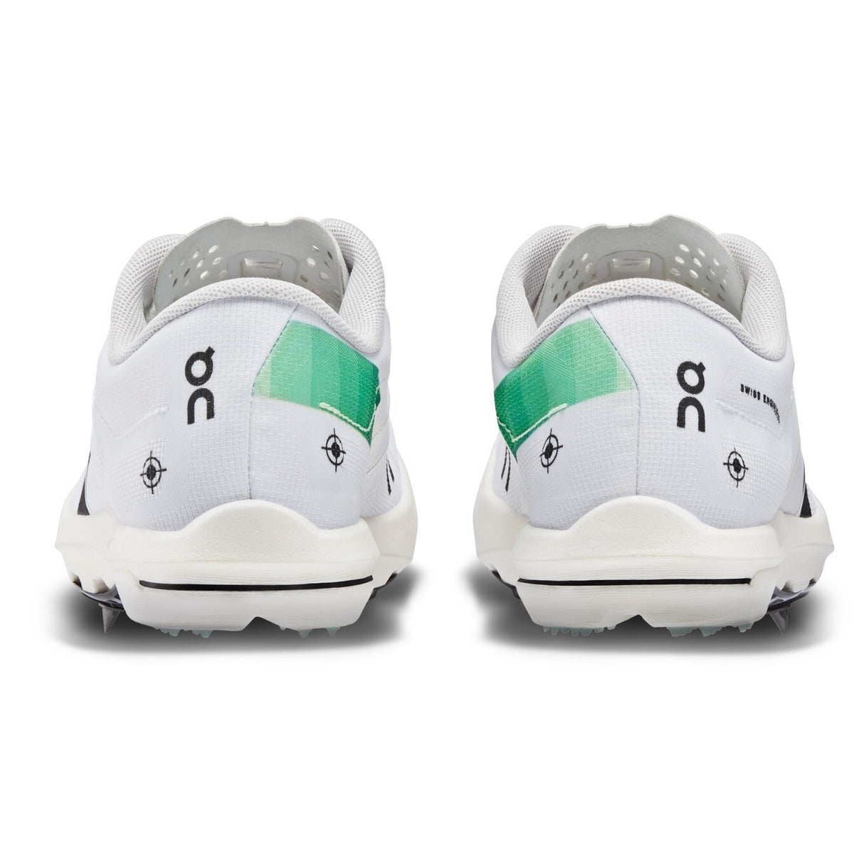 On Cloudspike 10000m Running Spikes Mens Sprinting Shoes in Undyed White/Mint