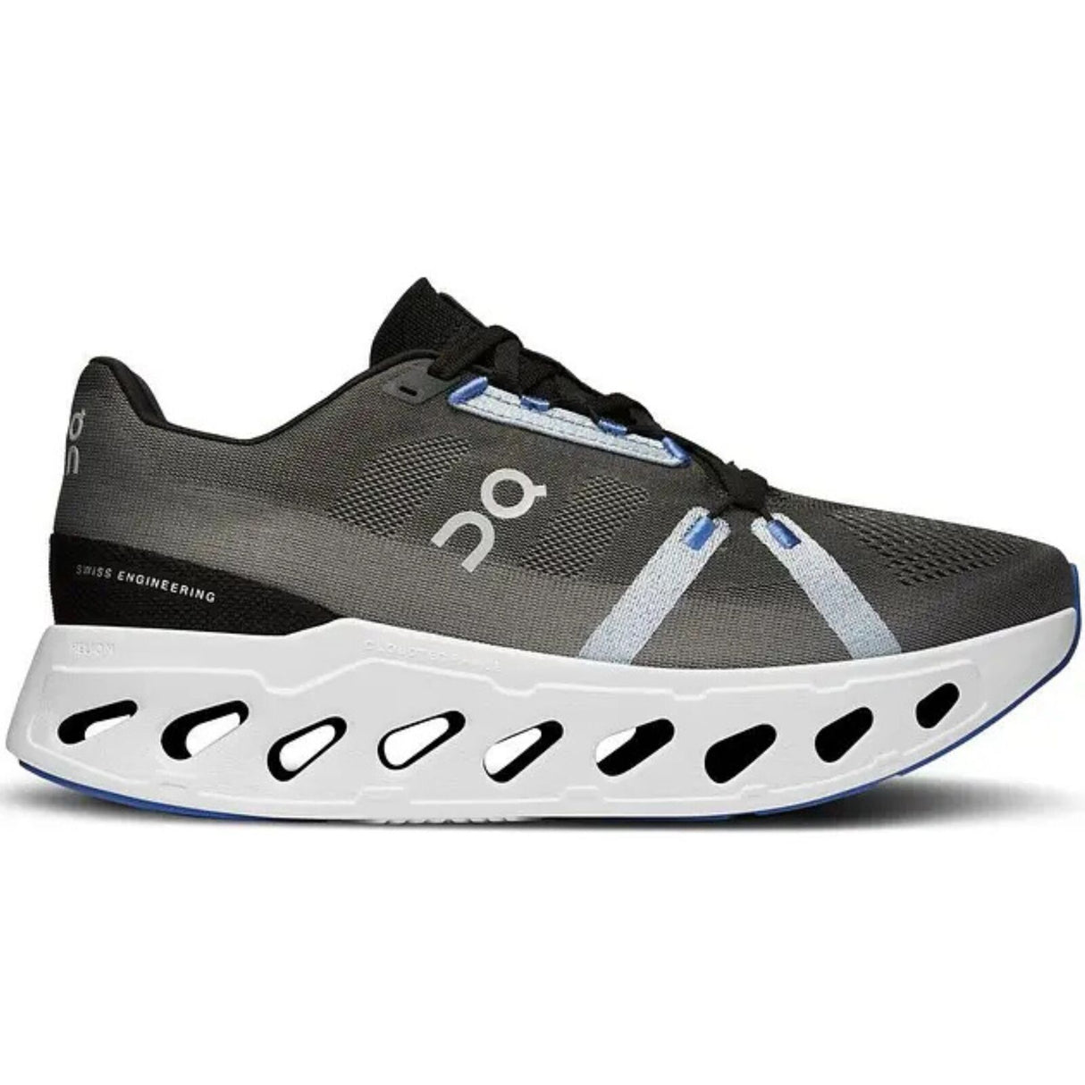 On Cloudeclipse Mens Running Shoes in Black/Frost, size 12