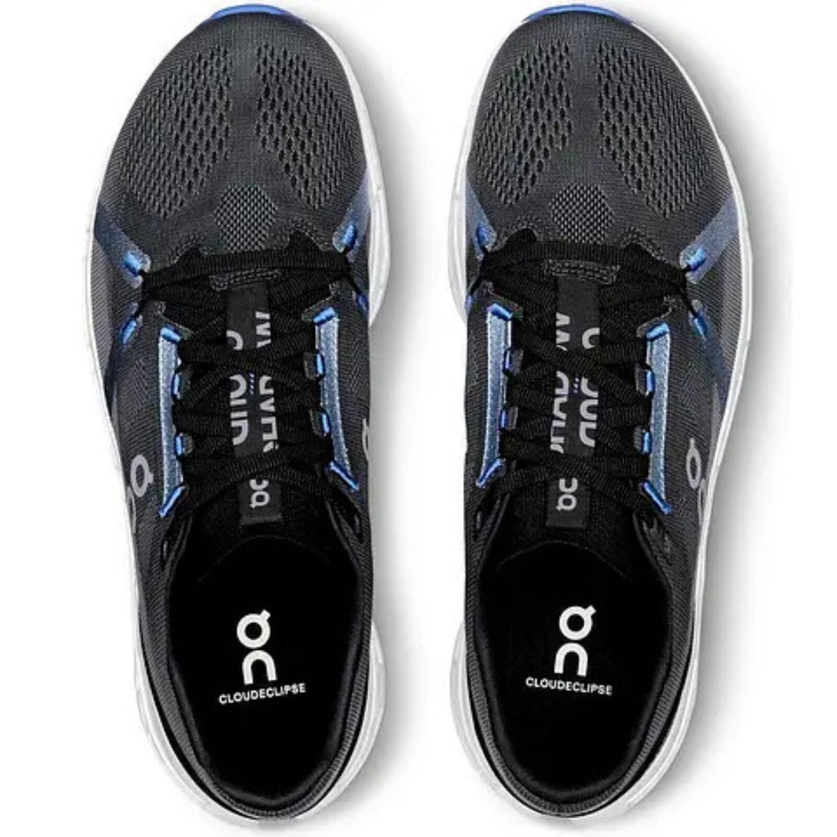 On Cloudeclipse Mens Running Shoes in Black/Frost, size 12