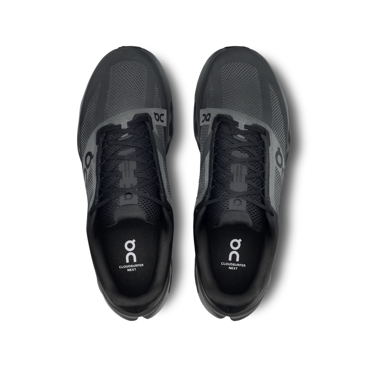 On Mens Cloudsurfer Next Running Shoes Sneakers in Black/Eclipse