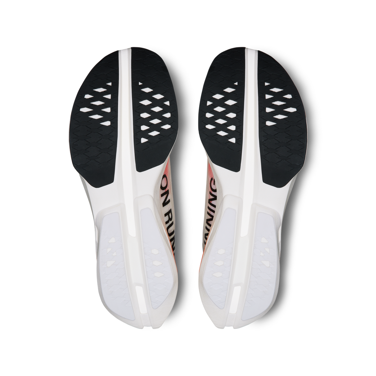 On Mens Cloudbloom Strike Running Shoes Sneakers in White/Black