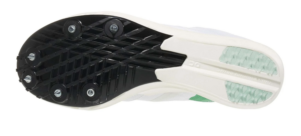 On Cloudspike 10000m Running Spikes Womens Sprinting Track Field Shoes in White/Mint