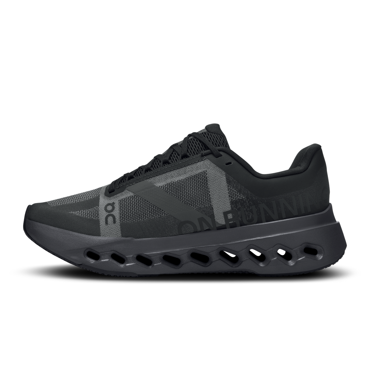 On Womens Cloudsurfer Next Running Shoes Sneakers in Black/Eclipse