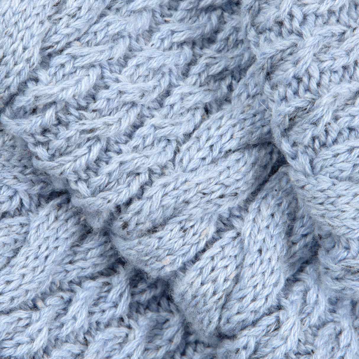 Dents Women’s Cable Knit Scarf with Marl Yarn - Blue