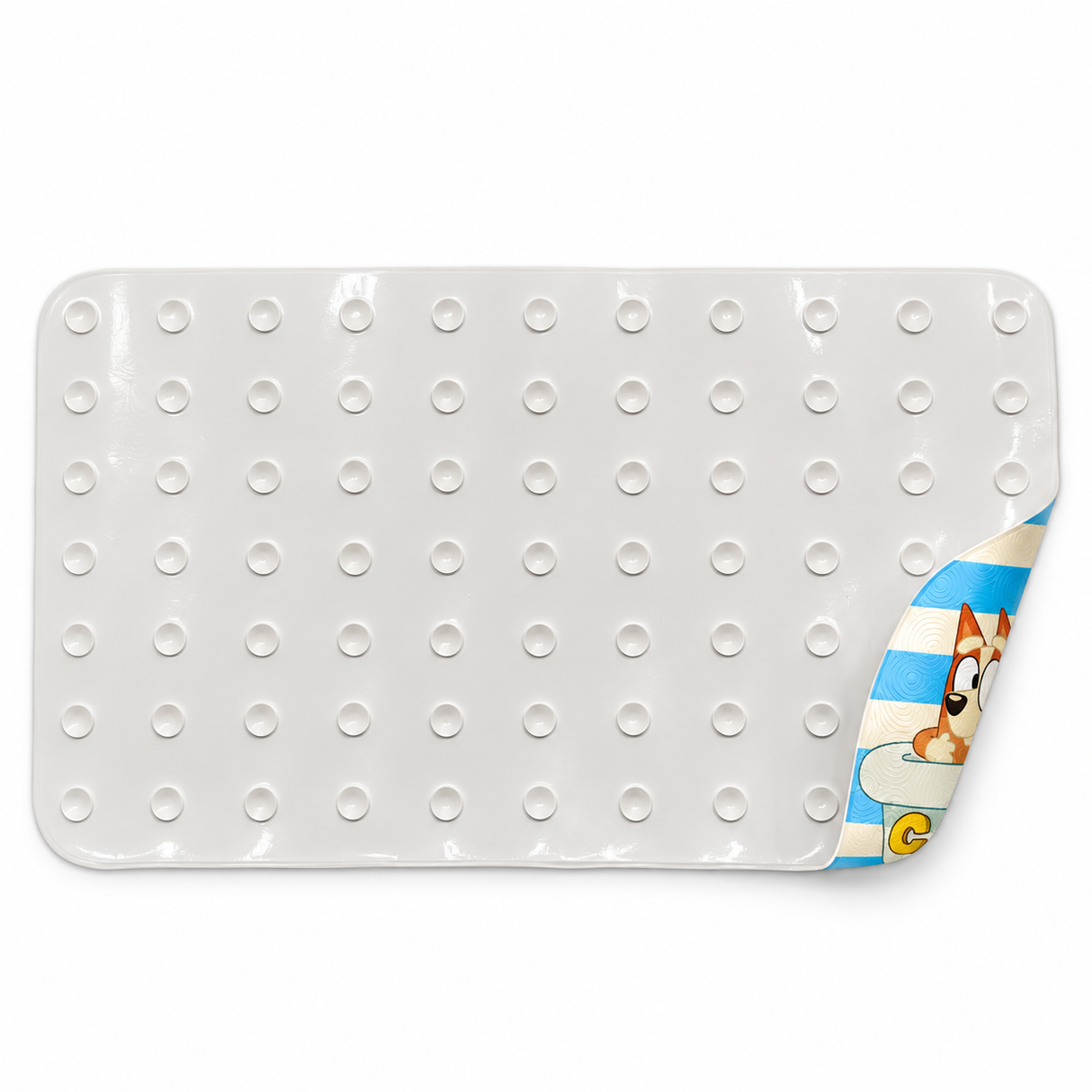 Bluey Non-Slip Bath Mat Bathroom Carpet (68.5cm x 39cm) - Officially Licensed