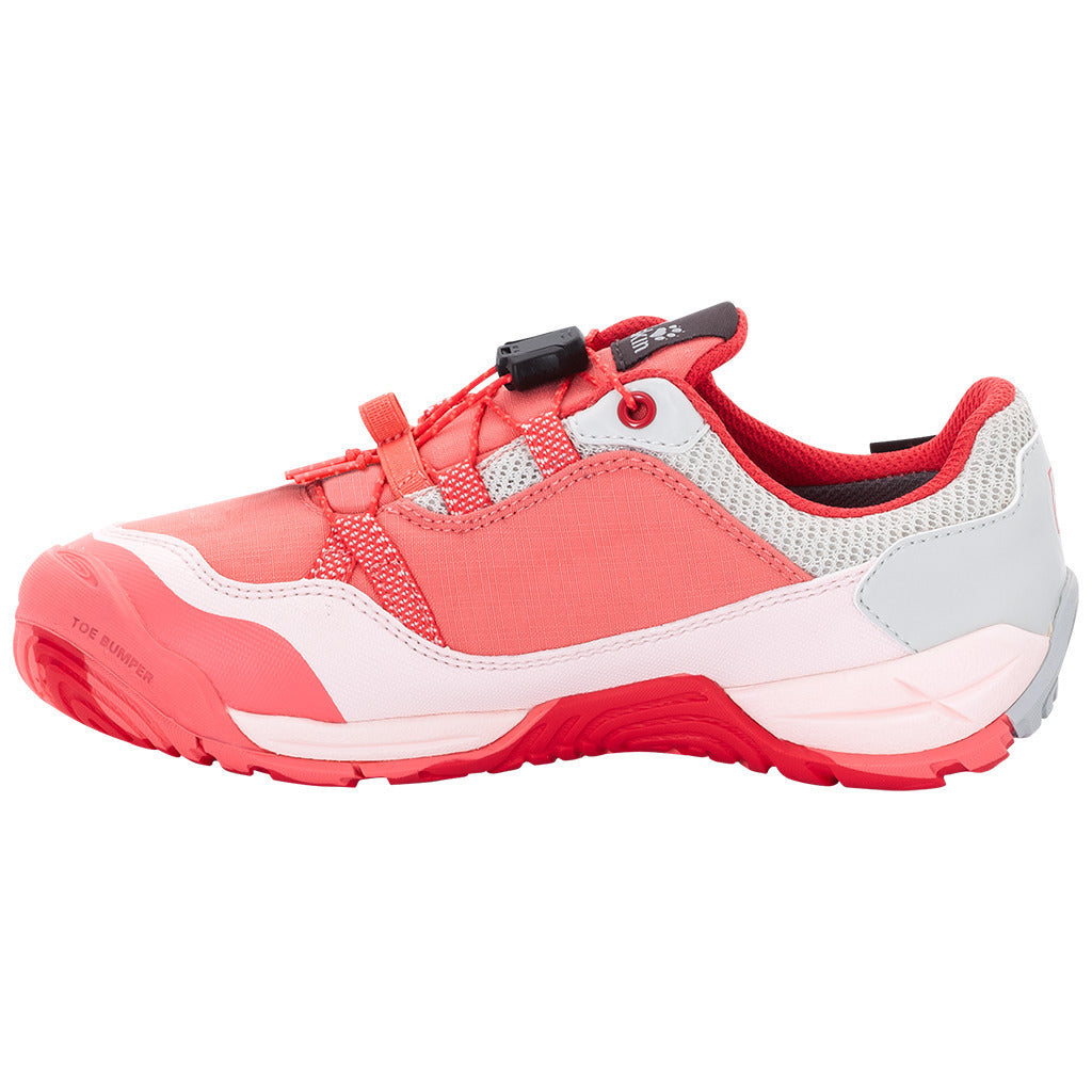 Jack Wolfskin Jungle Gym Texapore Low Kids Flamingo Sneakers Boys Girls Shoes - Flamingo