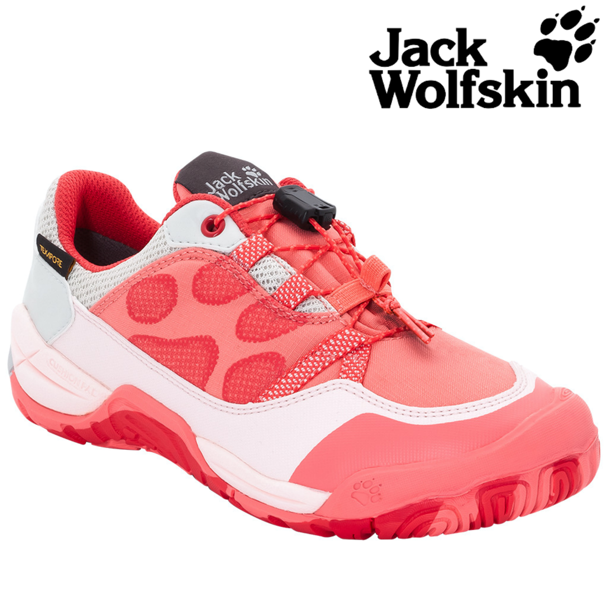 Jack Wolfskin Jungle Gym Texapore Low Kids Flamingo Sneakers Boys Girls Shoes - Flamingo