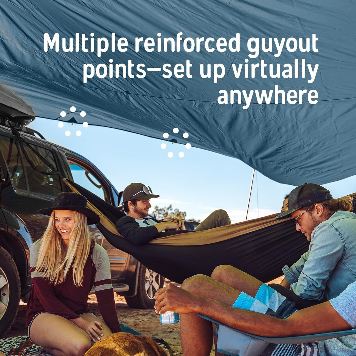 KELTY Noah's Tarp 12FT Sun Shelter Rainfly Lightweight Waterproof Camping Tent